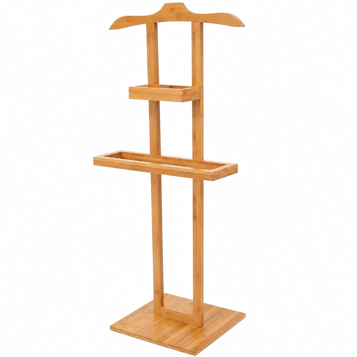 Compactor Garderobenständer aus Naturholz, 44,5 x 32 x 115 cm