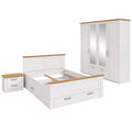 Modernes Schlafzimmer-Set Verona mit Stauraum in Lärche und Eiche Optik