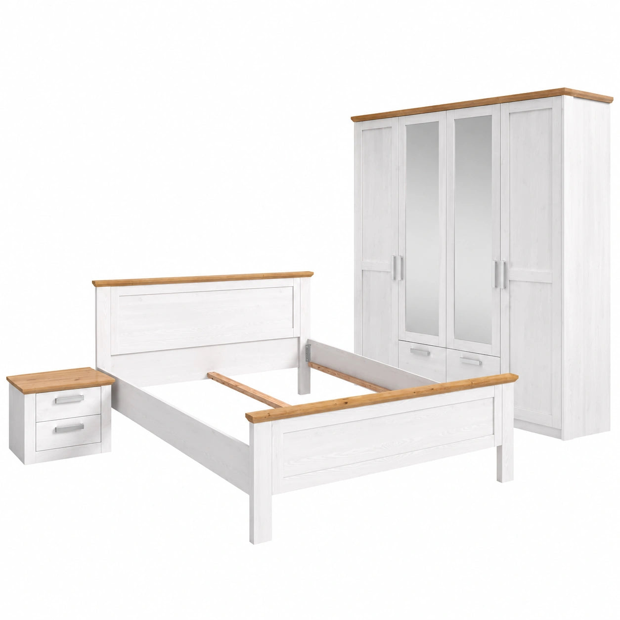 Verona Schlafzimmer-Set: Moderne Eleganz in Sibiu Lärche & Artisan Eiche