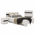 Elegantes Schlafzimmer-Set Vista Lucca mit Spiegel und weißem Kleiderschrank