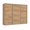 Schlafzimmer-Set Seattle in Eichenoptik, 273x213x65 cm