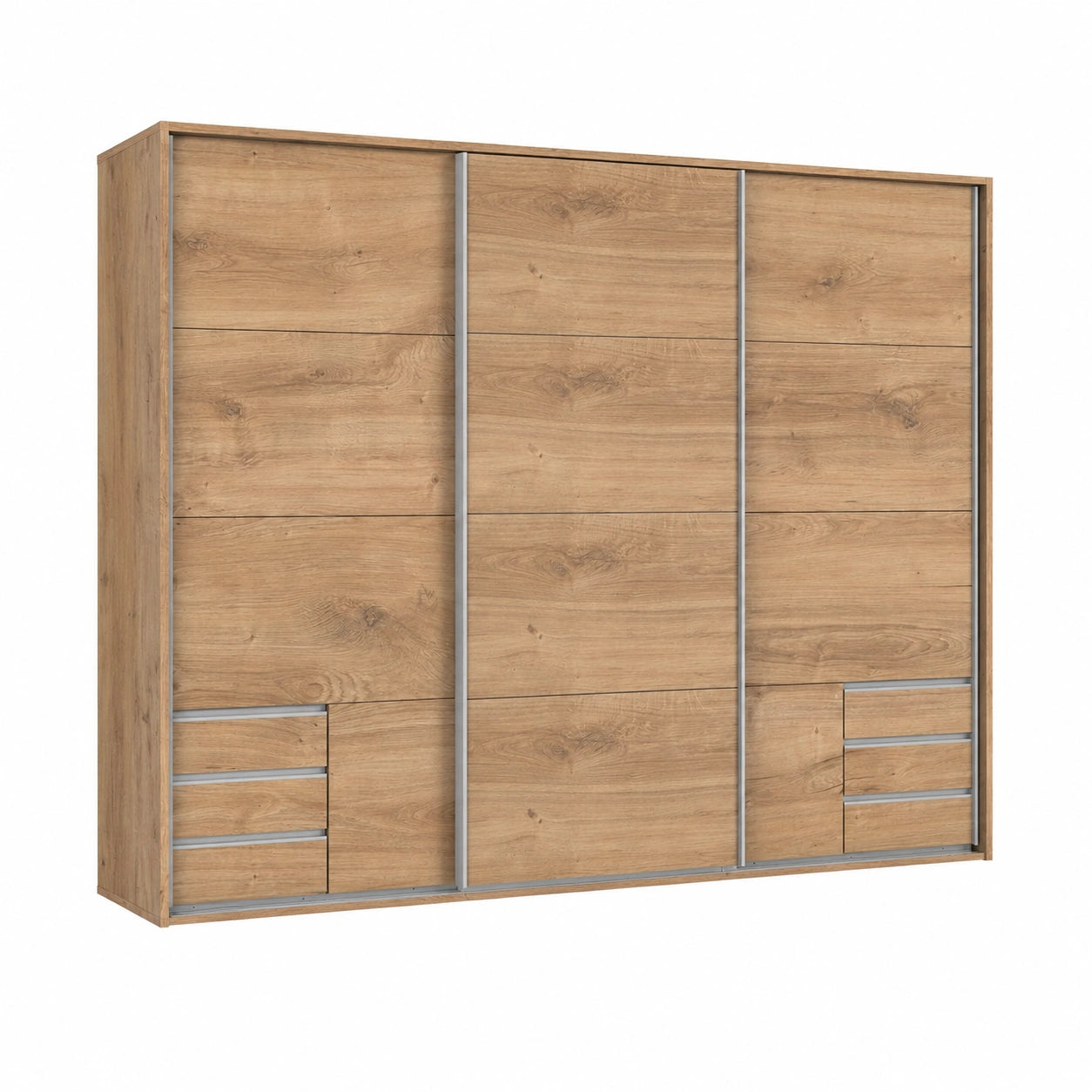 Schlafzimmer-Set Seattle in Eichenoptik, 273x213x65 cm