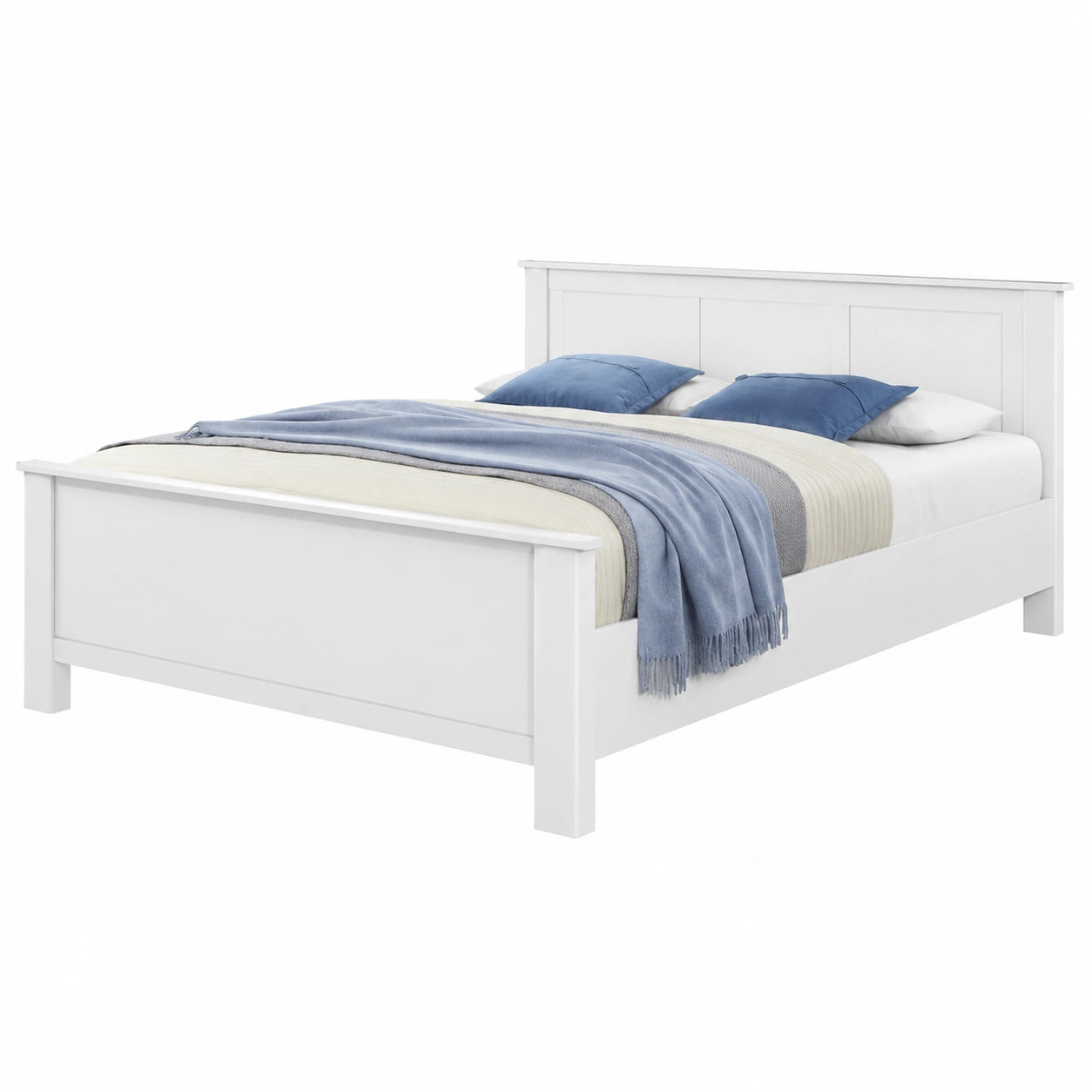 Komplettes Schlafzimmer-Set Chalet in Weiß, 293x85x210 cm